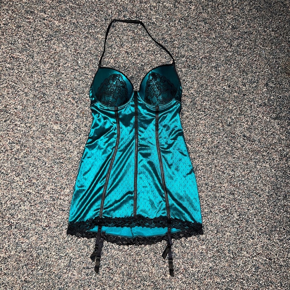 Dreamgirl emerald teal lingerie size small